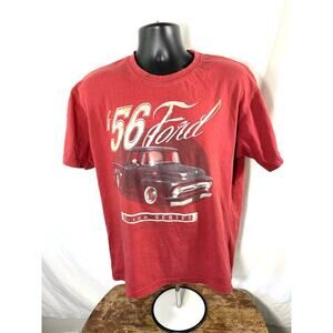 Ford F100 Truck Graphic Tee Red L